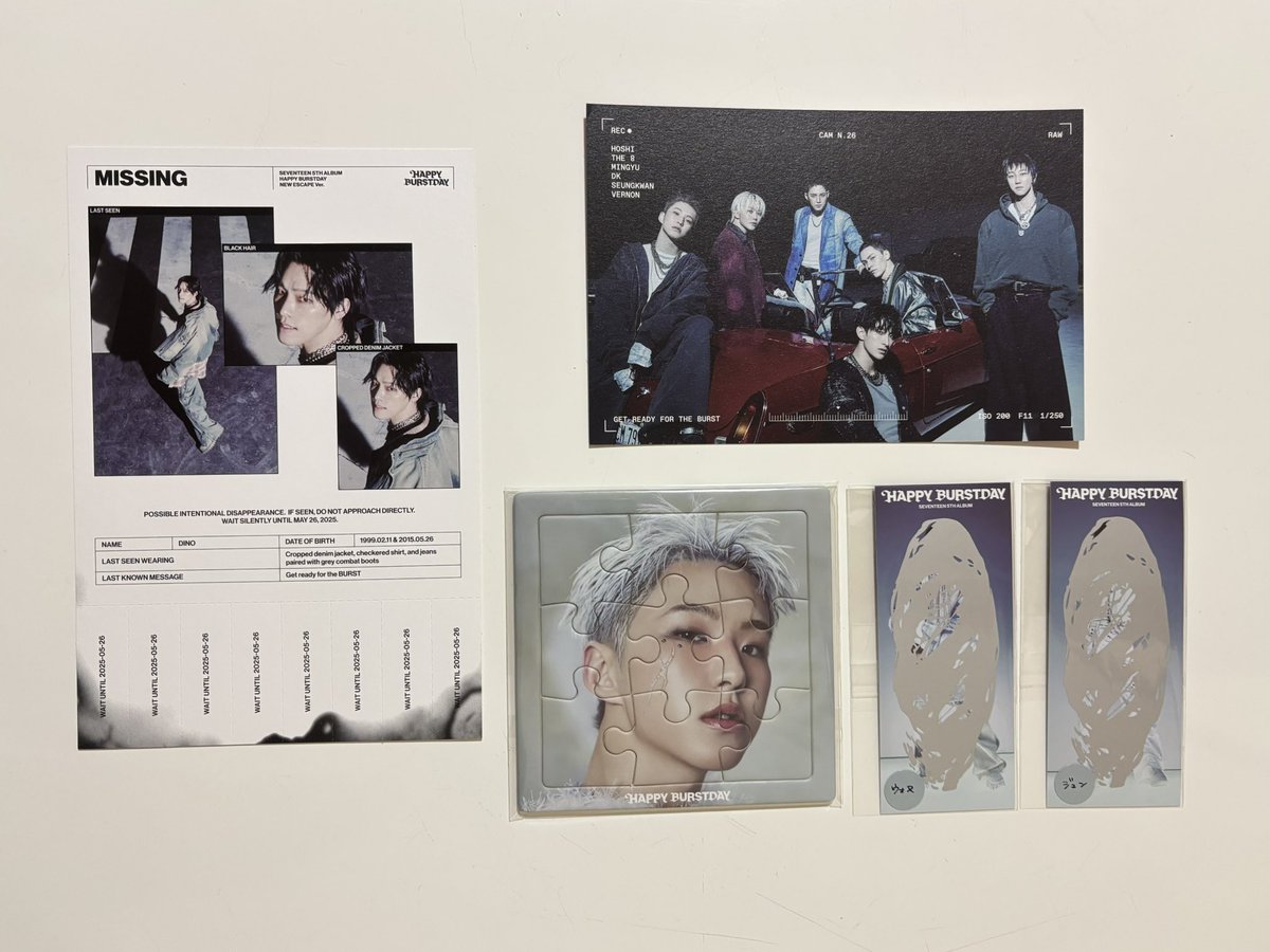 ___cqrp's tweet photo. SEVENTEEN HAPPYBURSTDAY セブチ トレカ 特典　交換

譲：画像1〜3枚目参照

求：画像4枚目　ウジ

・なるべく同種、特典は他店舗◎
・郵送でのお取引📮

\お気軽にお声かけください!/ https://t.co/JuA47i1dRs
