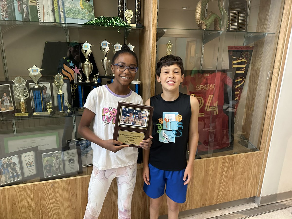 Kristin Siembieda (@stembieda) on Twitter photo 🏅🏗️ Adding another Science Olympiad plaque to our trophy case! Huge shoutout to these two for earning 2nd place in Bridge Building! Way to go, SPARK Dragons! 🐉👏 <a href="/drjtoney/">𝔻𝕣. 𝕁𝕖𝕟𝕟𝕚𝕗𝕖𝕣 𝕋𝕠𝕟𝕖𝕪💚🌳🐉</a> <a href="/sarapruett5/">Sara Pruett</a> <a href="/APS_SPARK/">Springdale Park</a> 🏅🏗️ Adding another Science Olympiad plaque to our trophy case! Huge shoutout to these two for earning 2nd place in Bridge Building! Way to go, SPARK Dragons! 🐉👏 <a href="/drjtoney/">𝔻𝕣. 𝕁𝕖𝕟𝕟𝕚𝕗𝕖𝕣 𝕋𝕠𝕟𝕖𝕪💚🌳🐉</a> <a href="/sarapruett5/">Sara Pruett</a> <a href="/APS_SPARK/">Springdale Park</a>