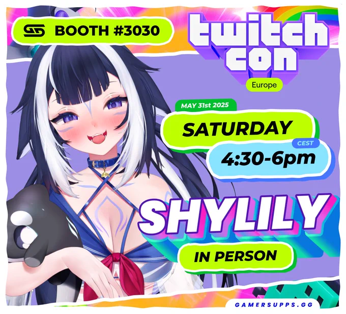@shylilytwitch: Thank you so much everyone for showing up, the line was INSANE. Sadly I couldn’t meet everyone. So i booked another M&G slot at the @GamerSupps booth at 12:45PM Sorry if im lower energy im exhausted 😭💕