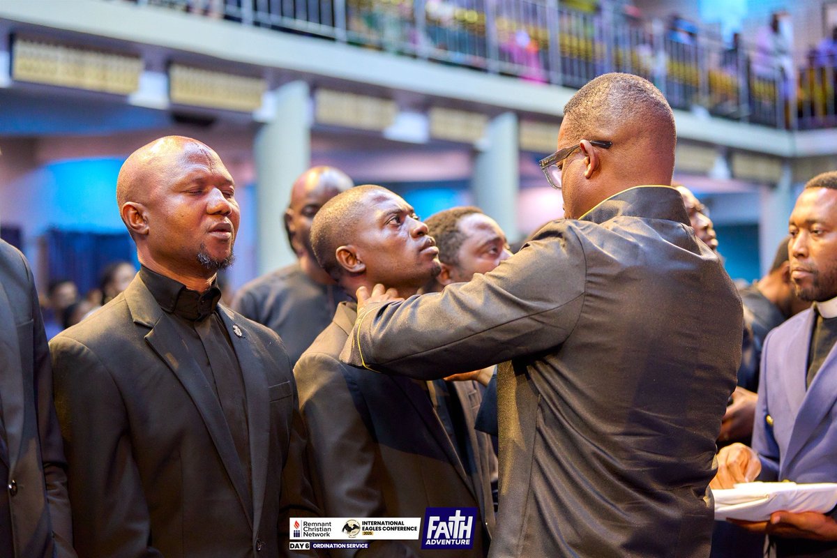 ShekinahNetwork's tweet photo. Behold Some Pictures From The Historic Moment! As Our Father Apostle Arome Osayi  Ordains Apostle Philip Cephas  To The Office Of The Clergy At The International Eagles Conference, 2025 At RCN
I Present To You Reverend Philip Cephas  Of Shekinah Network International ! https://t.co/8eMeLDxJph