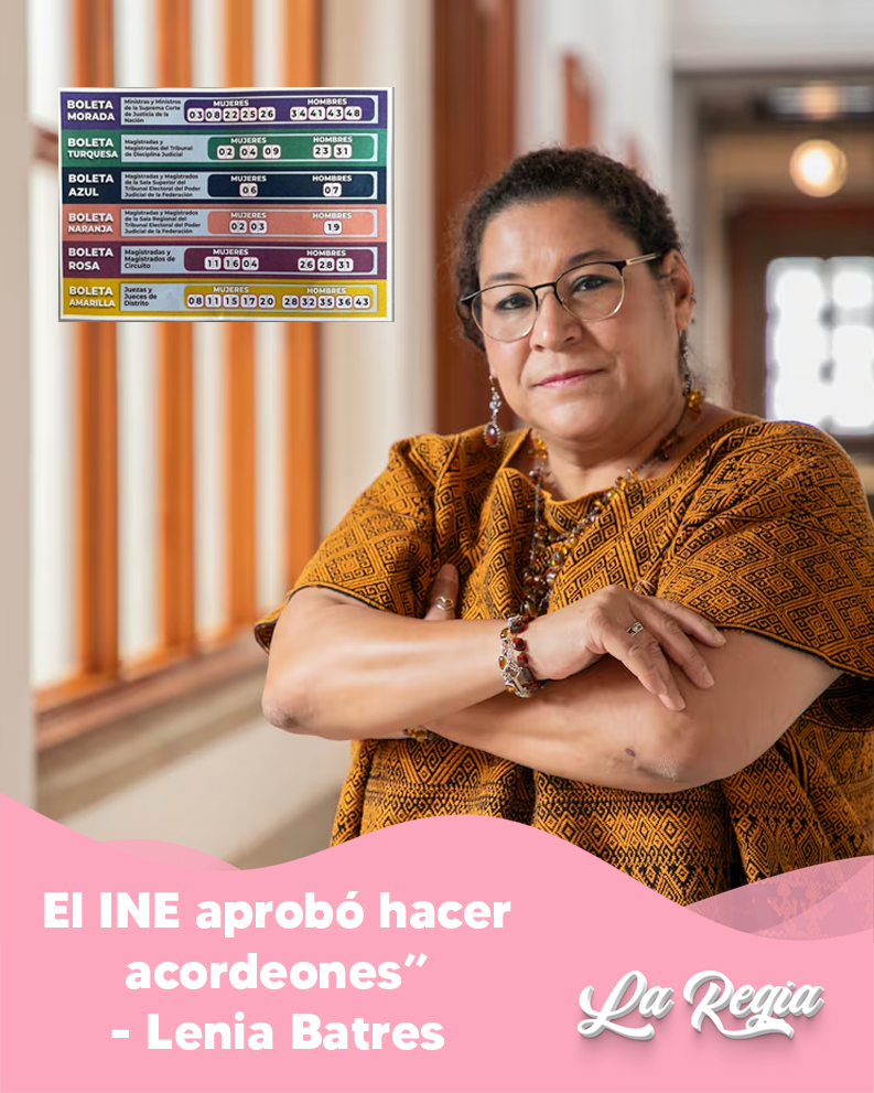 Lenia Batres, ministra de la SCJN, defiende el uso de "acordeones" en la elección judicial: "El INE lo aprobó, ¿cuál es el escándalo?"

¿Tú qué opinas? ¿Guía democrática o manipulación disfrazada?