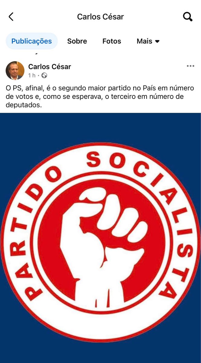 Afinal, sublinho o “afinal”, Carlos César é um político feliz no final da noite. 
Que bom!