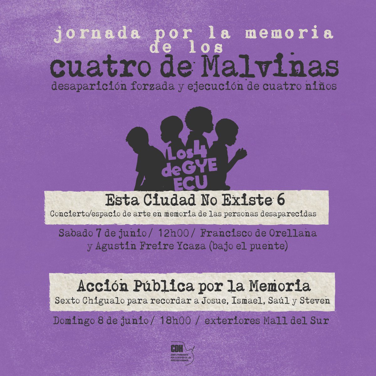 Por nuestros niños, por su memoria, por justicia. Seguiremos