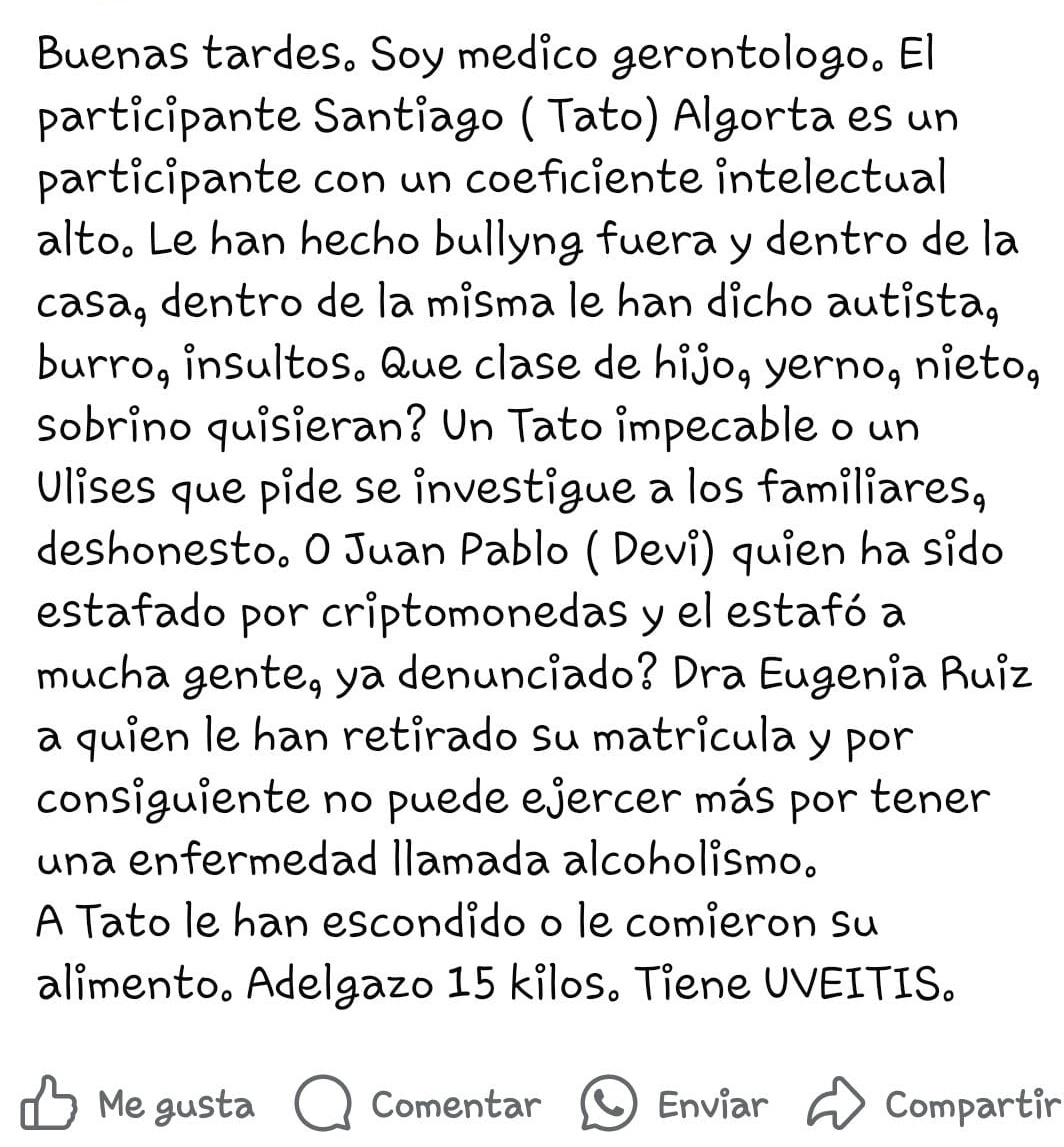 #GranHermano ME LLEGÓ...TENGO EL NOMBRE .