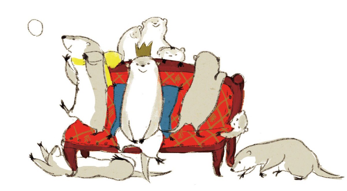 「#世界カワウソの日 #WorldOtterDay」|ももろ　4／20発売絵本「パンダのパクパクきせつのごはん」のイラスト