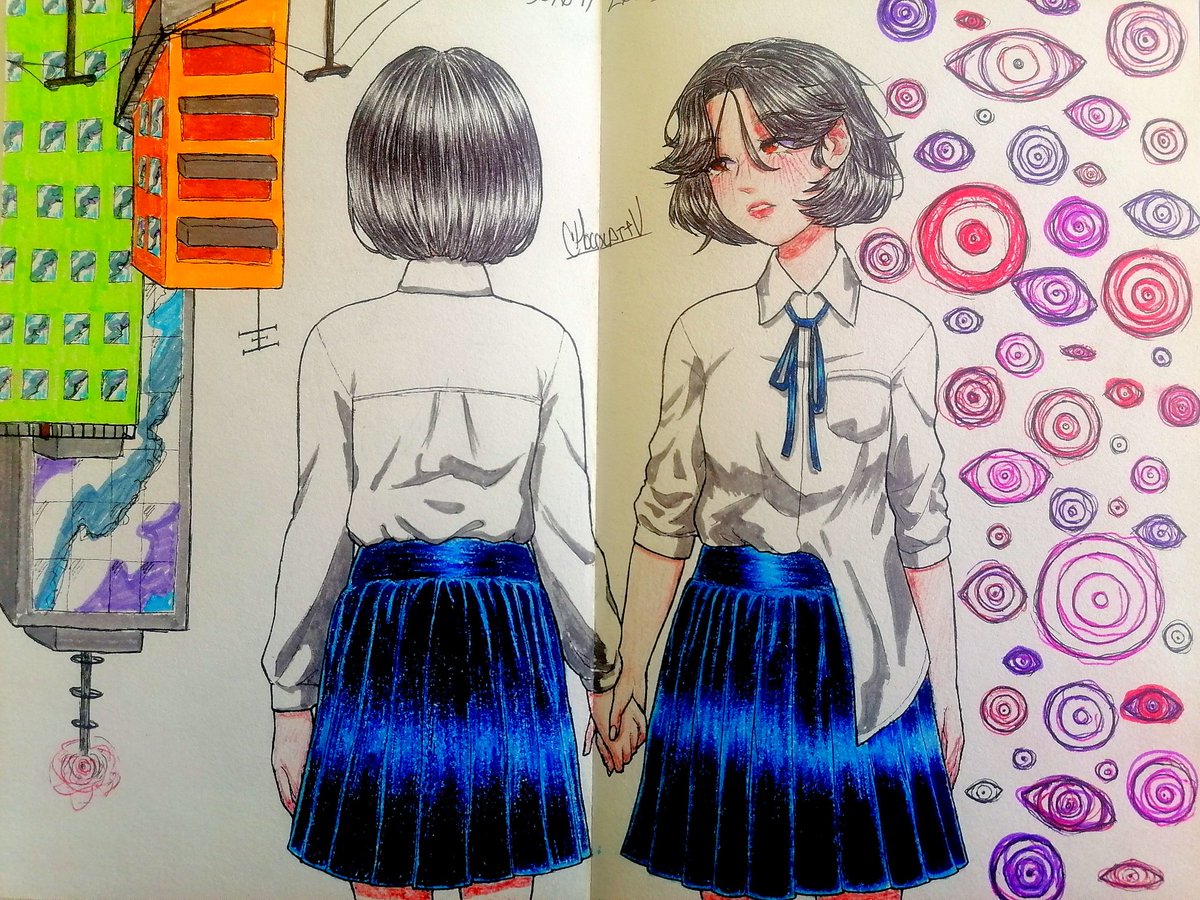 ChocolattV's tweet image. I drew this after watching Adam by Eve
Eve's music goes hard sjdlsbdkaj
#traditionalart #adambyeve