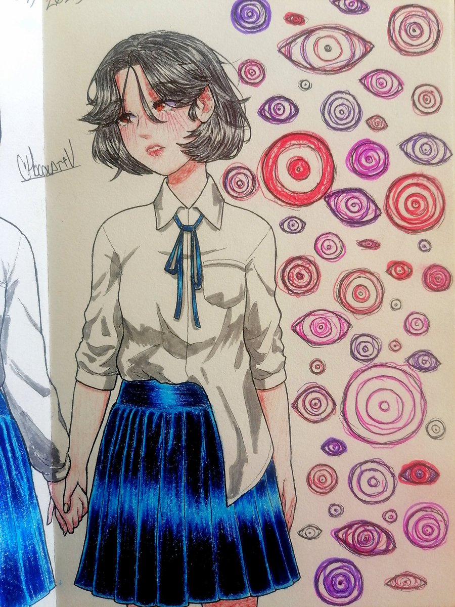 ChocolattV's tweet image. I drew this after watching Adam by Eve
Eve's music goes hard sjdlsbdkaj
#traditionalart #adambyeve