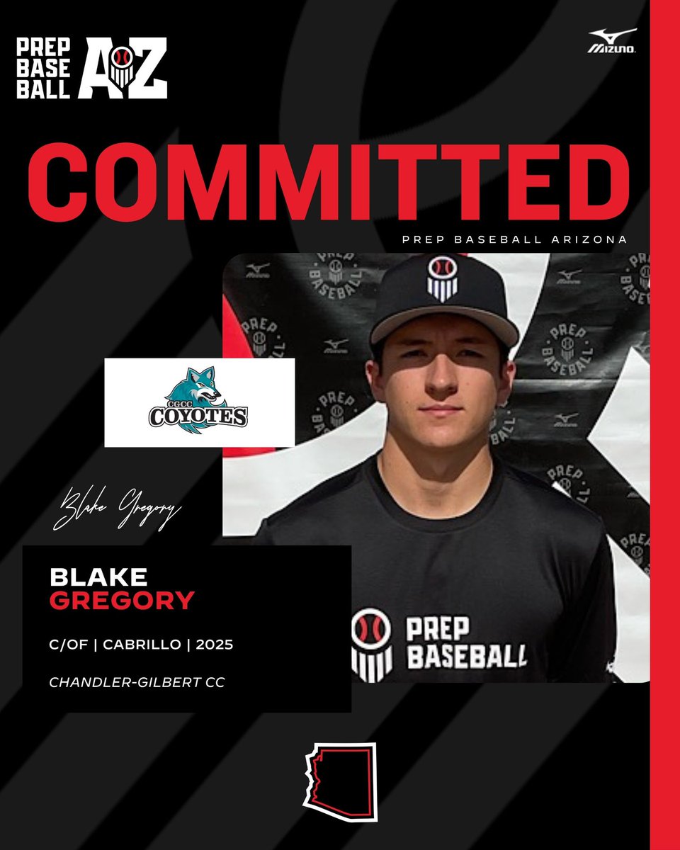 Prep Baseball Arizona (@prepbaseballaz) on Twitter photo π¨ππππππππππ ππππππ¨
β25 C/OF Blake Gregory (<a href="/Bgregory_2/">Blake Gregory</a>) has announced his commitment to Chandler-Gilbert CC (<a href="/CGYoteBaseball/">Chandler-Gilbert CC Baseball</a>).
Player profileβ‘οΈ loom.ly/4bNF6G4
Commitment Board β‘οΈ loom.ly/XlKArhA π¨ππππππππππ ππππππ¨
β25 C/OF Blake Gregory (<a href="/Bgregory_2/">Blake Gregory</a>) has announced his commitment to Chandler-Gilbert CC (<a href="/CGYoteBaseball/">Chandler-Gilbert CC Baseball</a>).
Player profileβ‘οΈ loom.ly/4bNF6G4
Commitment Board β‘οΈ loom.ly/XlKArhA