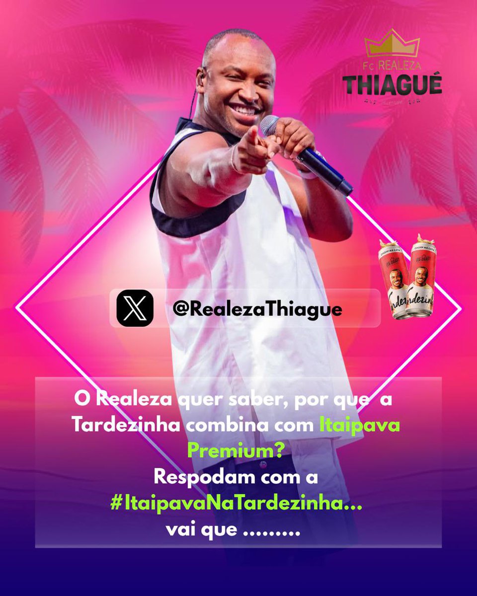 Alô Belem!!! Já ouvi dizer que se tem tardezinha em Belém tem "Palma da mão" e claro tem nossa Itaipava Premium! Conta pra gente por que nossa Itapremium combina com a Poderosa? 🫶🏼✨

Usem a #ItaipavaNaTardezinha