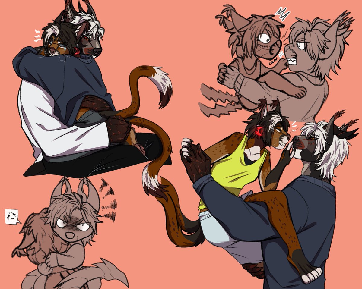 Wasn't feeling good but I tried taking the day off today and cheered myself up a little with some silly doodles 🫂