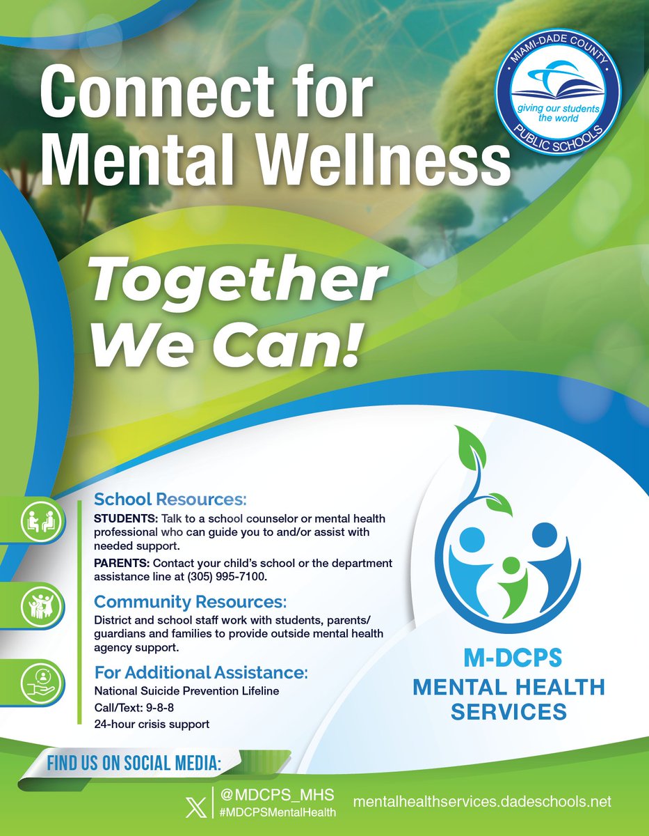 NBB_Elementary's tweet image. Please see the flyers for mental health assistance during the summer. @suptdotres @mdcps  @mdcpssouth #yourbestchoicemdcps #wineveryday #beegreat #bgreat #yourbestchoiceNBB #makeadifference