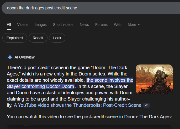 BREAKING: Doom Slayer will confront Doctor Doom in Avengers: Doomsday #AccurateGamingLeaks

Source: Google