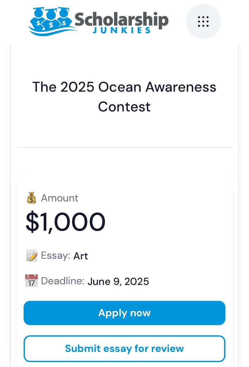 Scholarship Junkies tweet media