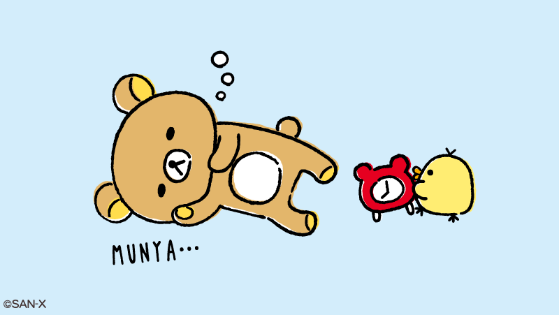 大変！寝坊しているみたい！ ⏰の絵文字を送って、起こしてあげよう！