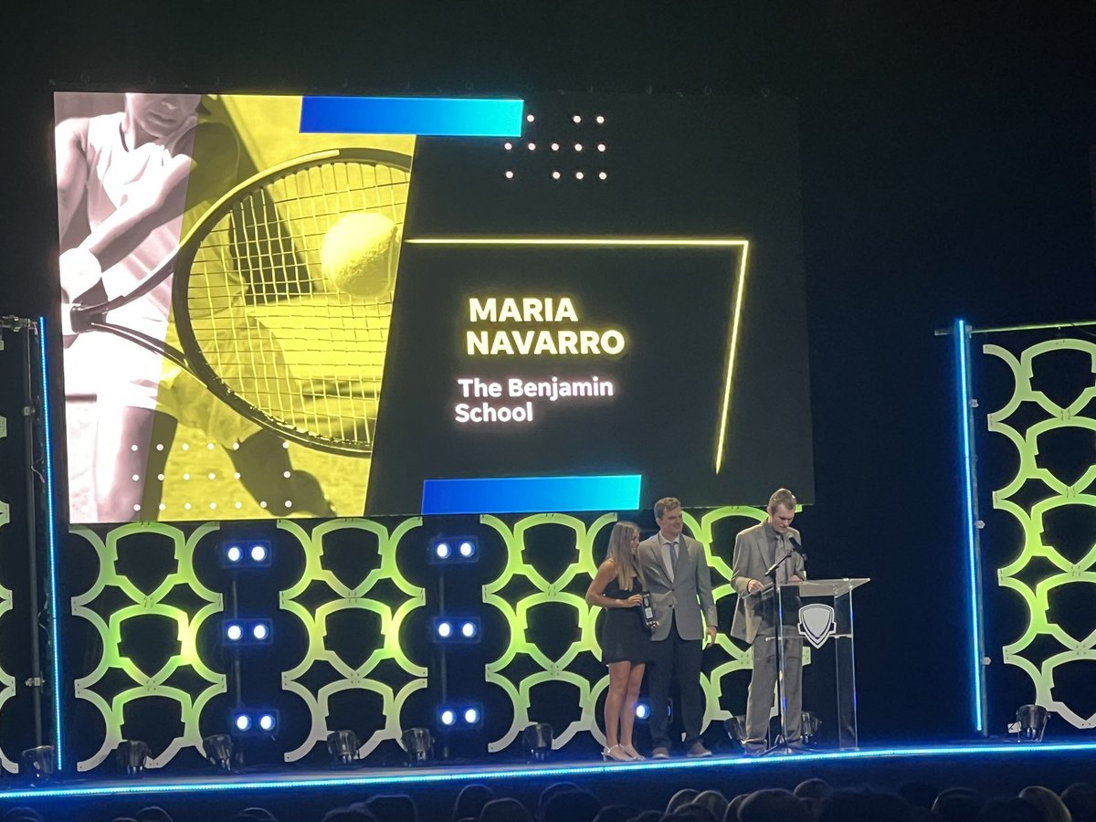 Benjamin School Athletics (@tbsathletics1) on Twitter photo Congratulations to Maria Navarro on the Girls Tennis Player of the Year! <a href="/pbphighschools/">Post on High Schools</a> Congratulations to Maria Navarro on the Girls Tennis Player of the Year! <a href="/pbphighschools/">Post on High Schools</a>