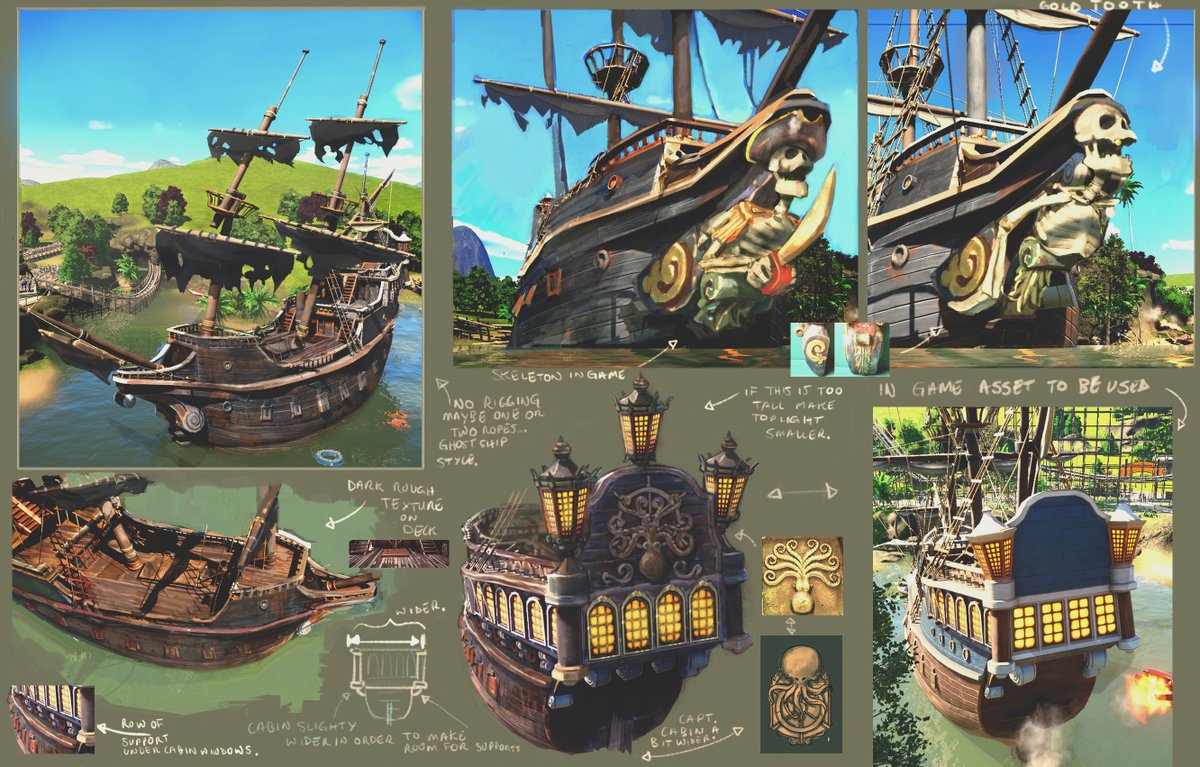 Sdan (@sdanwolf) on Twitter photo I just thought with the scaling in <a href="/PlanetCoaster/">Planet Coaster</a> now we may be able to get these figurehead's from the original concept art pretty close on the galleon! 🏴☠️ I just thought with the scaling in <a href="/PlanetCoaster/">Planet Coaster</a> now we may be able to get these figurehead's from the original concept art pretty close on the galleon! 🏴☠️