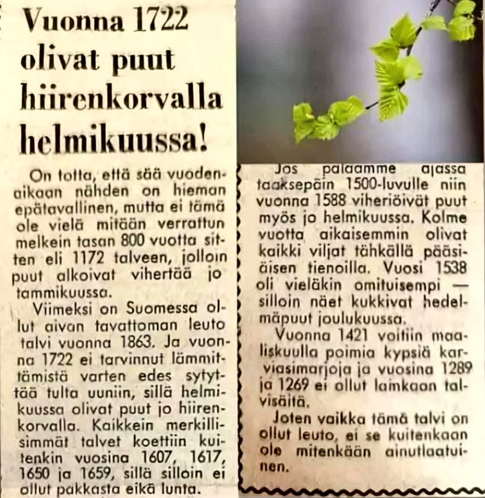 Tuossa on ilmasto uskoville tietoa kun jotkut uskoo että syy on joku ihme ilmastonmuutos ei se ole..lämmintä on ollut ennenkin ja on vastakin joten se siitä sitten vihreät voivat lopettaa humpuukin puhumisen vihreät ideat ovat lähinnä tyranniaa ja kallista hommaa kansalaisille 👎