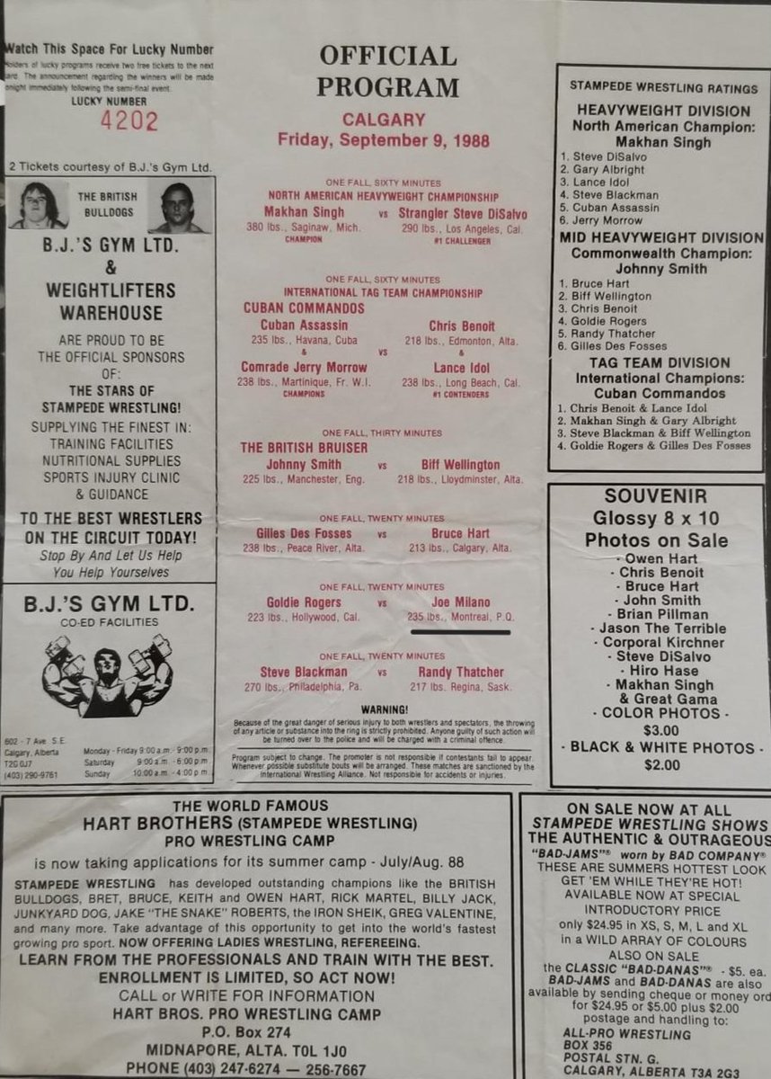We looked through vintage Stampede Wrestling programs from the ’80s featuring my dad, Joe Milano. We spoke about my father's time in Calgary and his match with Owen in the <a href="/WWE/">WWE</a> 

Watching Bret smile as he reminisced is something I’ll always cherish.

Salute to The Hitman 🫡💕