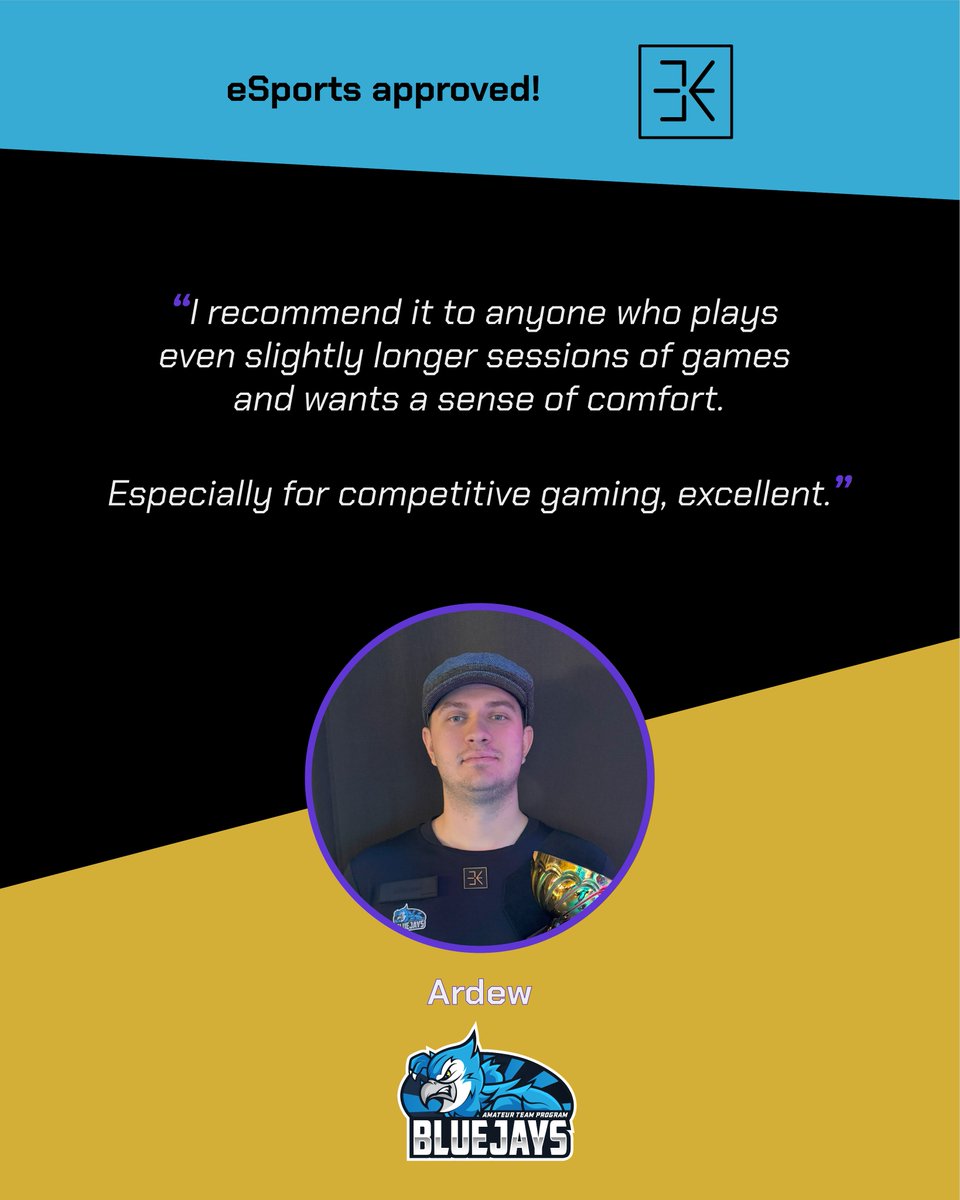 eWear_company's tweet photo. Comfort for any level, performance for the best.
@BLUEJAYS_Sports
#aimone by #ewear
#causeyougotgame
#comingsoon
#kickstarter
#esports
#gaming
#sportswear
#TENCEL™ https://t.co/Gwez120Z2t