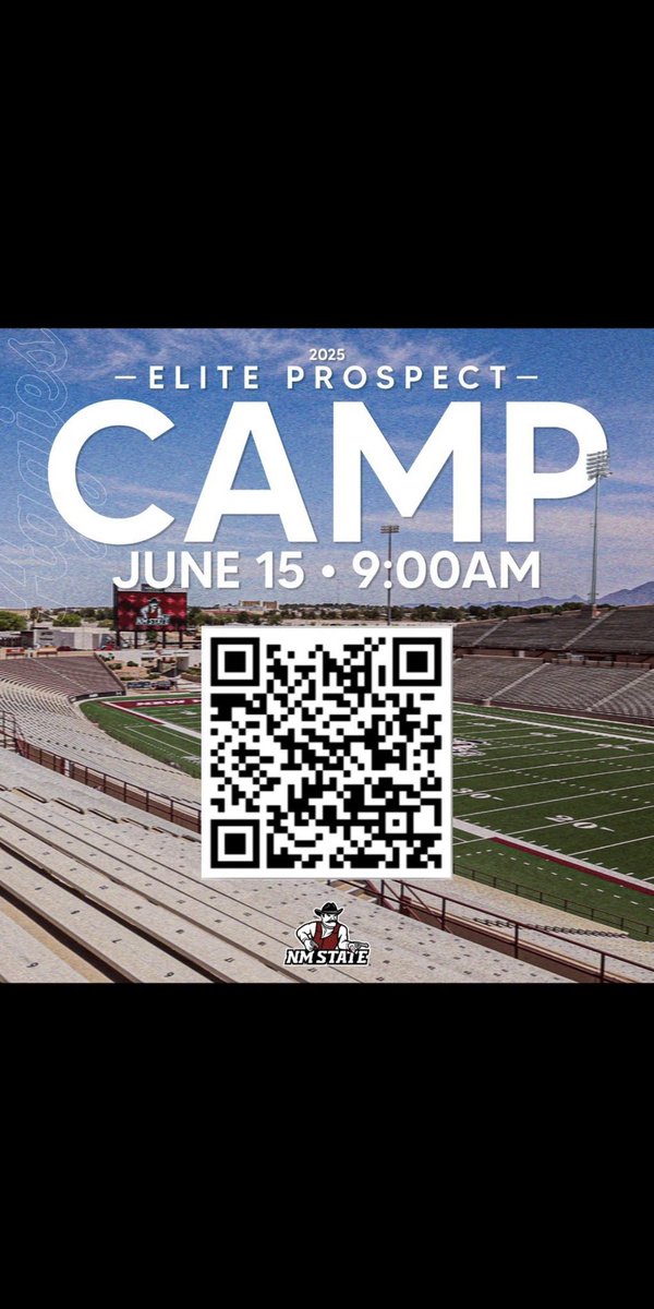 thank you <a href="/_CoachPowell/">Taylor Powell</a> and <a href="/NMStateFootball/">New Mexico State Football</a> for the camp invite! looking forward to june 15th! <a href="/PrepRedzoneNM/">Prep Redzone New Mexico</a> <a href="/CoachCasaus/">Dominic Casaus</a> <a href="/tony_mccoy3/">Tony McCoy</a> <a href="/AcademyAtrisco/">Atrisco Heritage Academy Football</a>