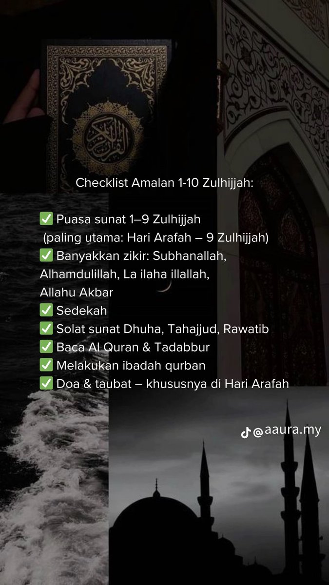admazrl's tweet photo. “1-10 zulhijjah, adalah hari terbaik dunia, bahkan lebih istimewa dari 10 terakhir Ramadhan” - UWA https://t.co/BvNiILhF0k