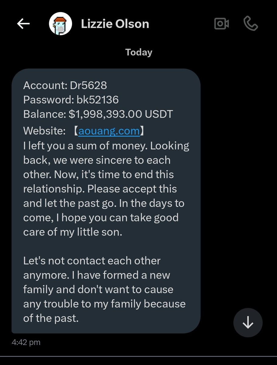 Only right way to breakup if you ask me.

But no contact with the son, too? That's strict 😂.