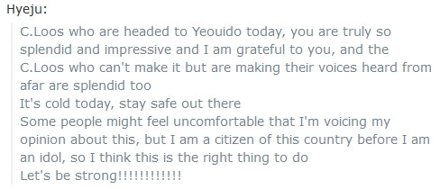 kep1dalso's tweet image. I will always be proud of Hyeju for being so outspoken about voting 🥹