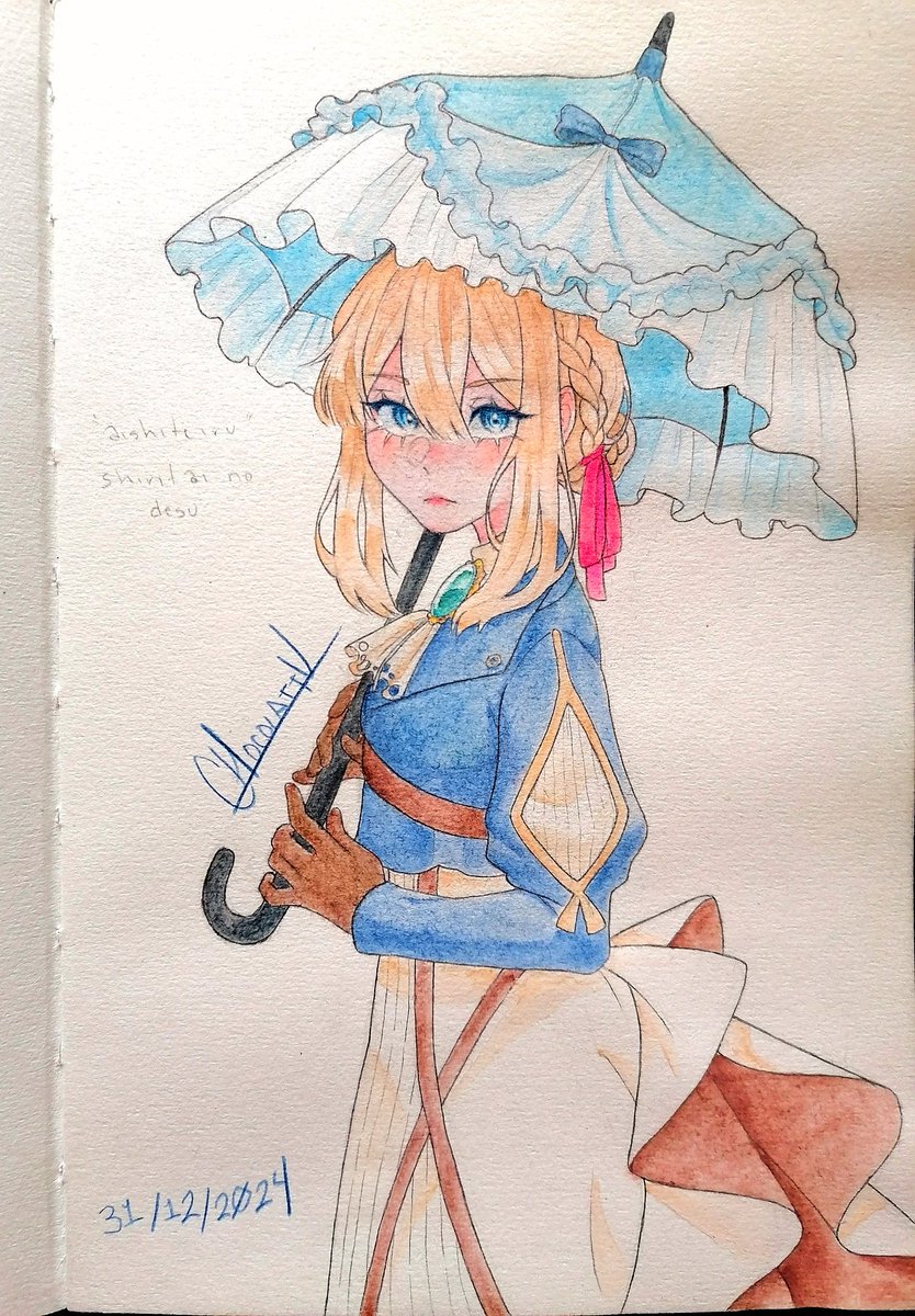 ChocolattV's tweet image. I will never get over this anime, it's so visually stunning, and the story ajdlwbdks mwah
#VioletEvergarden #WatercolorArt