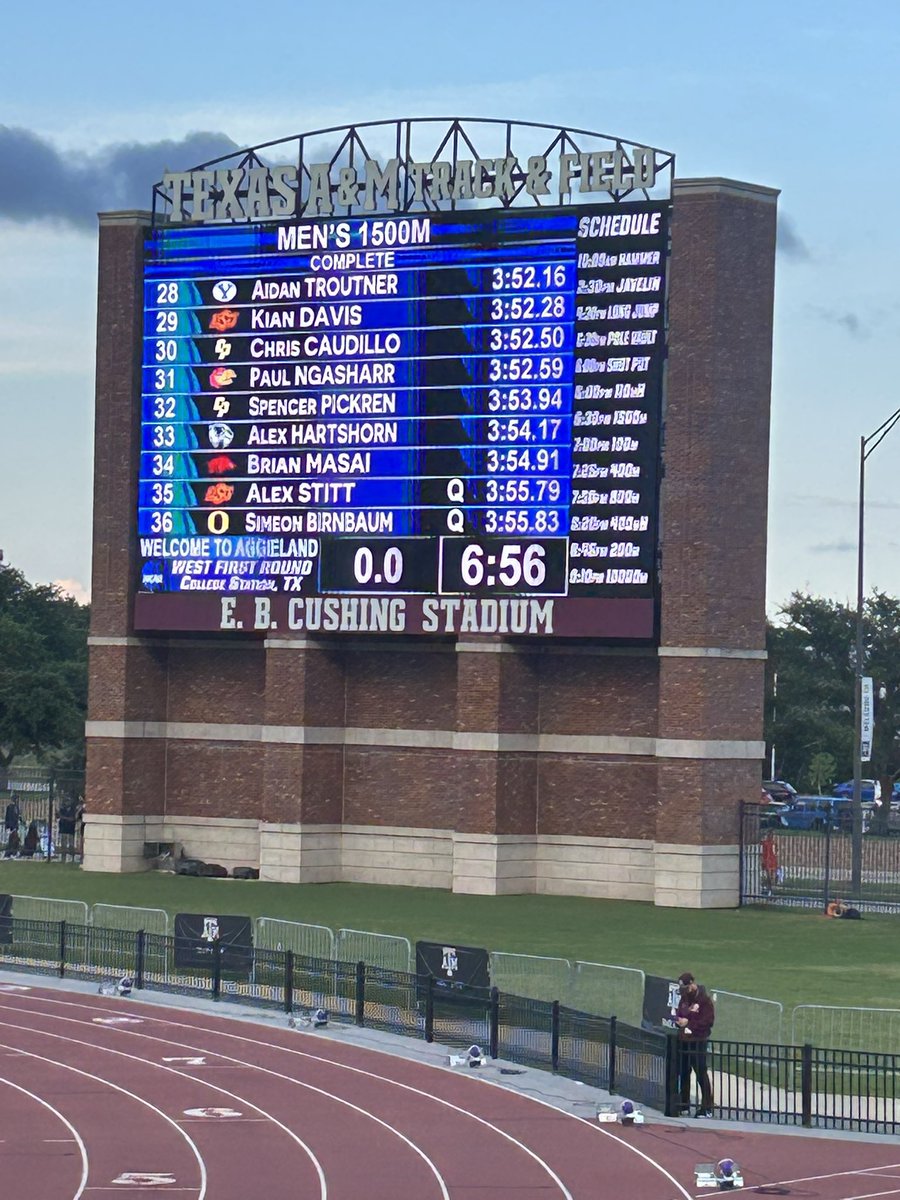 CodyRayTaylor's tweet image. Some world class qualifying tactics out of Birnbaum and Stitt today. The 35 and 36 SLOWEST times today… all you had to run was a 52second 400 to make the final.