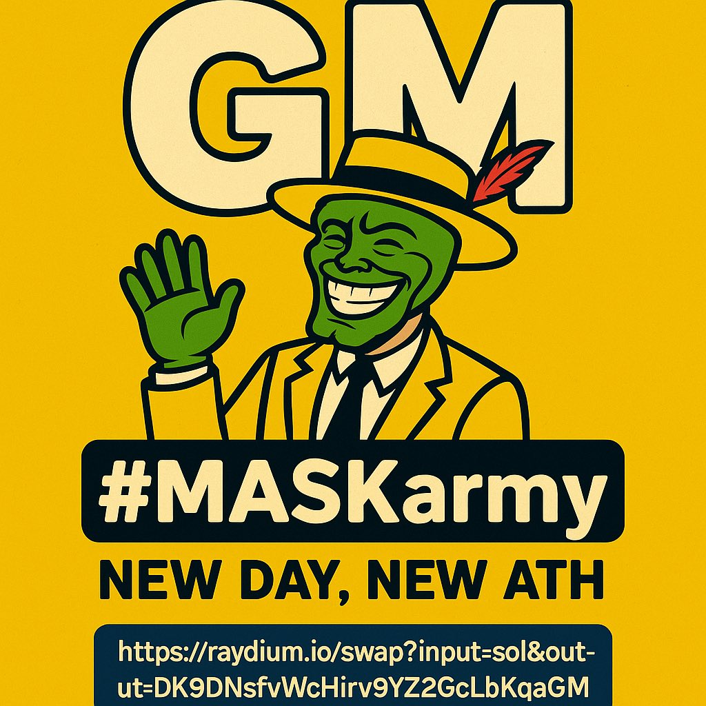 TheMaskCoinMASK's tweet image. 🚀 Ready to trade $MASK like a pro?
Join the revolution on Raydium DEX and swap in seconds!

🔁 Trade now:
raydium.io/swap/?input=so…

#TheMASKCoin #MASKonSolana #DeFi #RaydiumSwap 💚🟡