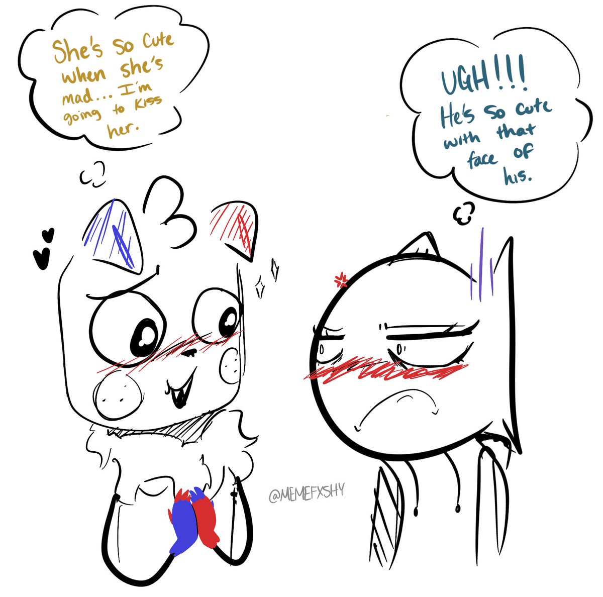 PUPGR0WL's tweet image. How Goob and Gail see each other 

#cuddlefish #yumeship #yumetwt