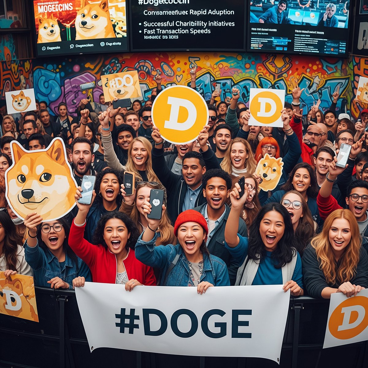 CriptoXRadar's tweet photo. 🚨 Dogecoin: Muito Além do Meme! 🚀

Em 2025, #DOGE provou que sua força está na comunidade global! Não é só um JPEG ou Elon Musk: é sobre filantropia, transações rápidas/baratas e uma vibe única. Dogecoin é um movimento, não só uma moeda! 🐕✨ #Cripto #bitcoin #blockchain https://t.co/HAkAEgHQuu