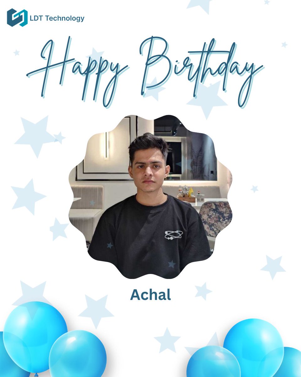 LDTTechPvtLtd's tweet photo. Happy Birthday to our tech wizard, Achal! 🎂

Your code powers innovation, and your ideas shape the future.

Wishing you a year full of clean builds, fewer bugs, and endless success! 💻✨

#TeamLDT #HappyBirthday #TechTeam #CodeAndCake https://t.co/jIjbr6m6yO