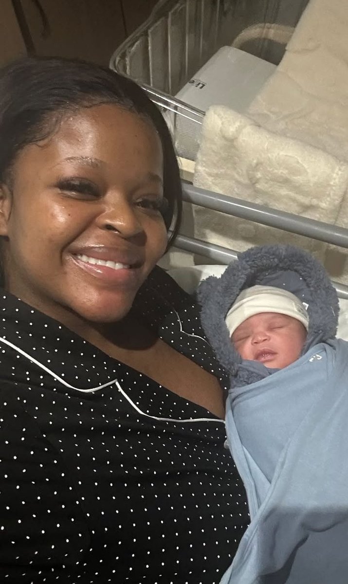 A very first look at Lerato Phasha and Oscar Mbo's newborn son.