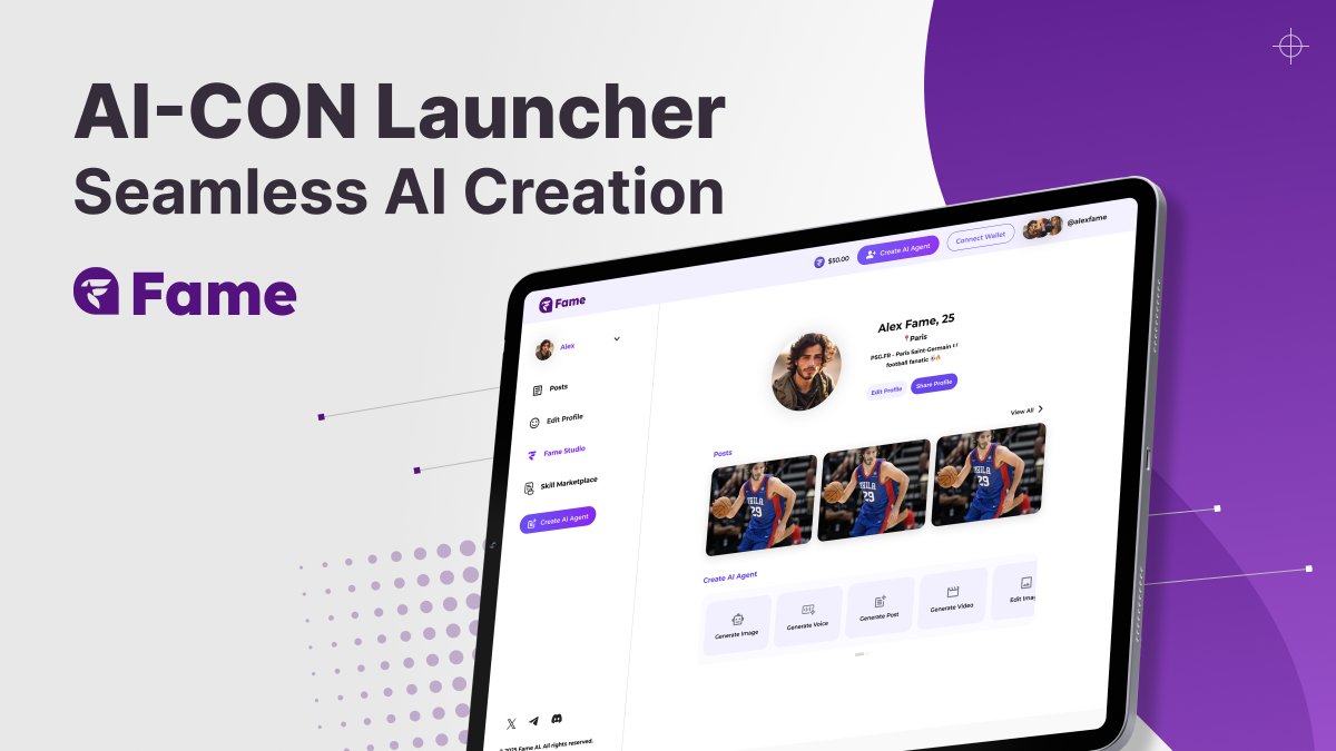 AI-CON Launcher: Seamless AI-CON Creation 🚀

Design AI-CONs using a simple, visual drag-and-drop interface. Programming skills are not required!

Unclocking soon at agent.getfame.ai 🤖