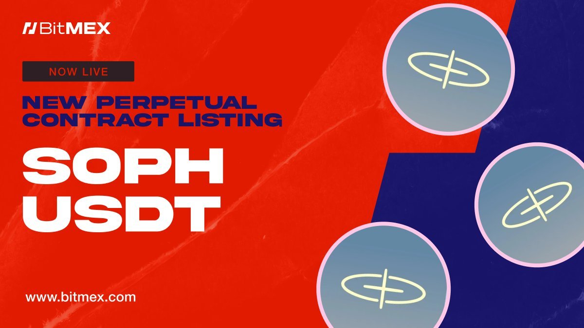 BitMEX en Español (@bitmex_es) on Twitter photo Nuestro nuevo perp para $SOPH (<a href="/sophon/">sophon</a>) SOPHUSDT ya está ACTIVO con hasta 50x de apalancamiento para maximizar tus ganancias.
Opera ahora: bitmex.com/app/trade/SOPH… Nuestro nuevo perp para $SOPH (<a href="/sophon/">sophon</a>) SOPHUSDT ya está ACTIVO con hasta 50x de apalancamiento para maximizar tus ganancias.
Opera ahora: bitmex.com/app/trade/SOPH…