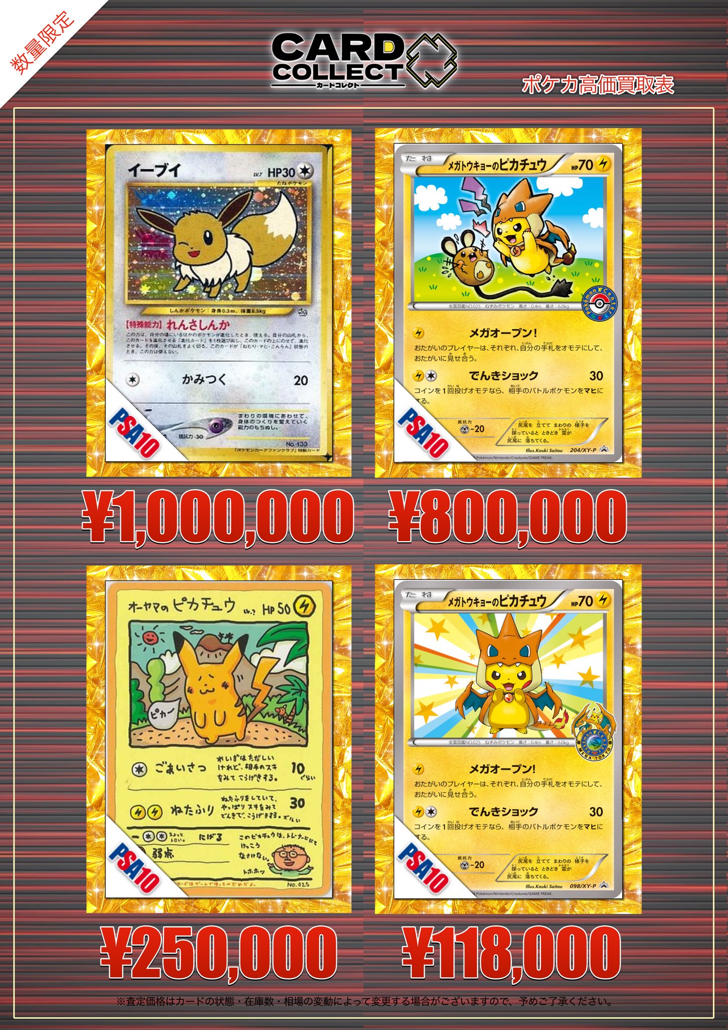 PSA10 激レア オーヤマのピカチュウ 旧裏 ポケモンカード PSA10 ポケモンカード オーヤマのピカチュウ【GEM MINT/鑑定/旧