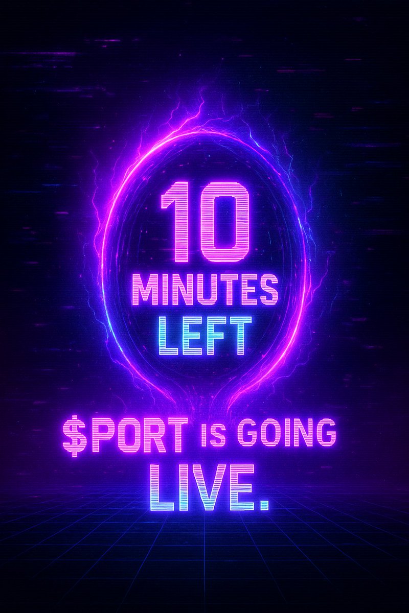 PortalPlexCoin's tweet photo. 🚨 10 MINUTES LEFT
The wormhole is tearing open.
Buy in or disappear in the data stream.
$PORT is going LIVE.
#PortalFOMO #Solana

🌐 https://t.co/OXsxNVQKw4
💬 https://t.co/GXgjYHwehH
🐦 https://t.co/nZPDl4zEOU
💥 vt7JVPnxvB6h1ZDXj7MPJGZDPzKLy3UnG85Pn4bpump https://t.co/yJ7A7O7CKo
