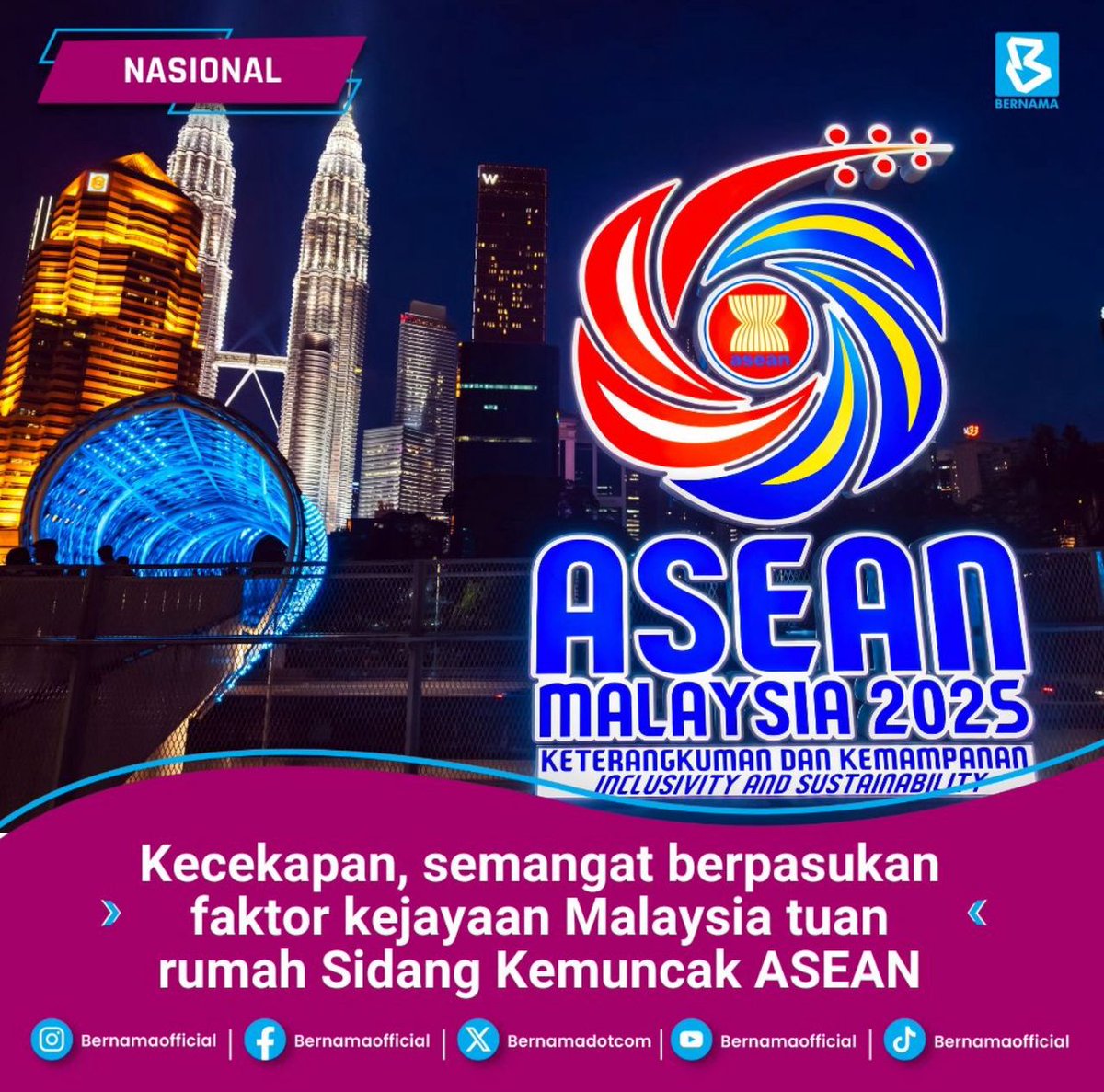 adamyusuf88's tweet photo. Kecekapan, semangat berpasukan faktor kejayaan Malaysia tuan rumah sidang kemuncak ASEAN.
#TeamPMX
#TeamMADANI https://t.co/OZJTZ7v87r