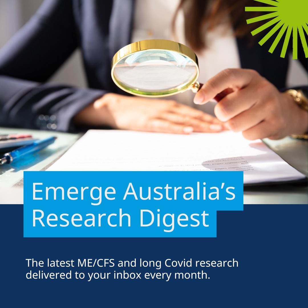 Explore Emerge Australia's Research Digest for ME/CFS &amp; long COVID updates. Simple, practical, and accessible. Subscribe for monthly updates &amp; exclusive content. Check out past or audio editions on our site: vist.ly/3n5hug8.
