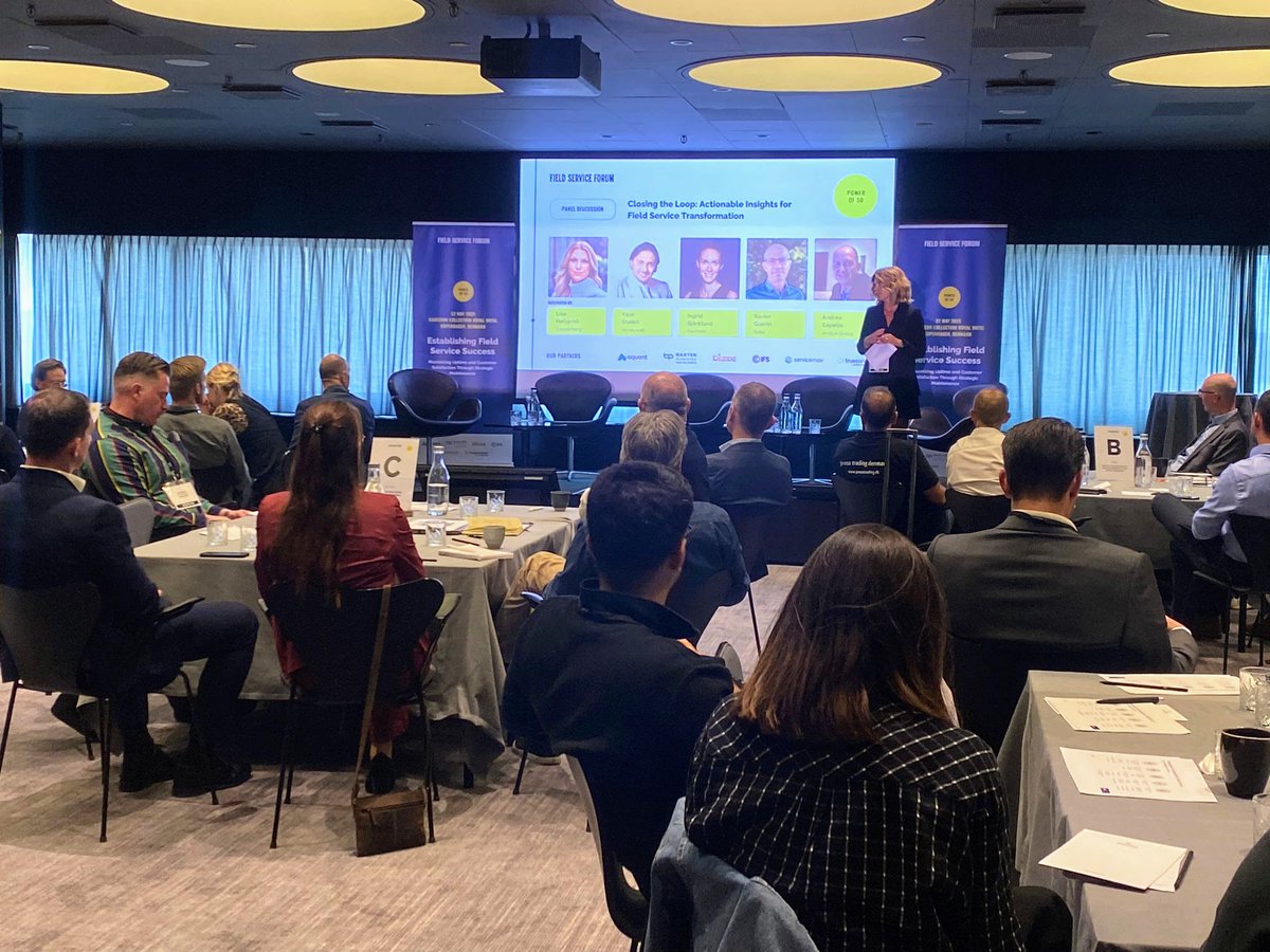 CopperbergAB's tweet image. What does it really mean to “close the loop” in #fieldservice?

At #FieldServiceForum, leaders from Electrolux, Honeywell, Ariston &amp;amp; Sidel shared 4 takeaways:
✅ Perspective matters
✅ AI unlocks technician value
✅ Consistency wins
✅ Knowledge must flow

#FSM #manufacturing