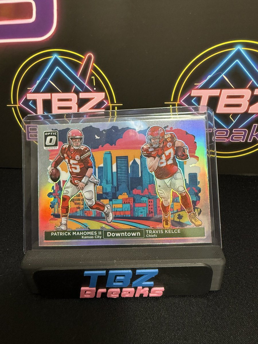 TBZBreaks's tweet image. Another Monster popped tonight 🤯🤯 don’t miss out on the next break!! 

#WhatNot #Downtown #Optic #Donruss #Mahomes #Kelce #Chiefs #Breaks
