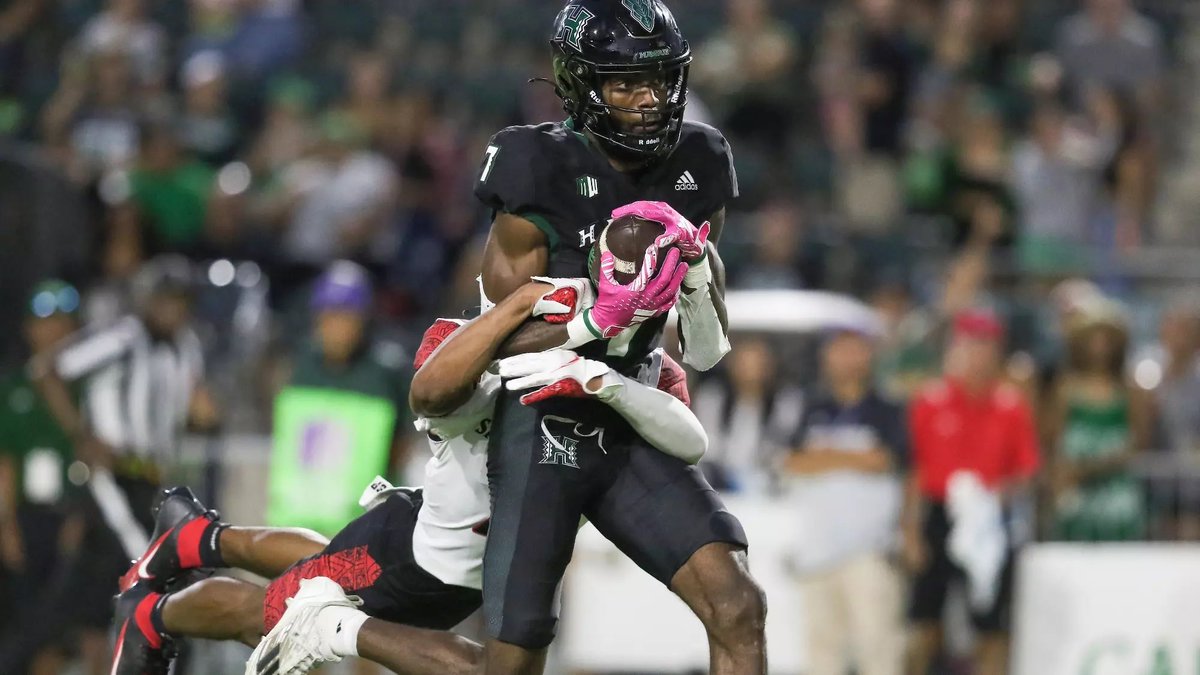 Avion Plummer (@avionp2418) on Twitter photo 2025 #UFL Draft Watch:
#Hawaii WR Steven McBride.
Career numbers at <a href="/HawaiiFootball/">Hawaii Football</a>.
(2023)
63 rec for 1,024 yards and 9 TDs.
- Named to the All-Mountain West second team.
Finished tied for No. 3 in the FBS with six 50+ yard catches on the season.
<a href="/TheOfficialAFN/">Alternative Football Network</a>/<a href="/TheUFL/">United Football League</a> 2025 #UFL Draft Watch:
#Hawaii WR Steven McBride.
Career numbers at <a href="/HawaiiFootball/">Hawaii Football</a>.
(2023)
63 rec for 1,024 yards and 9 TDs.
- Named to the All-Mountain West second team.
Finished tied for No. 3 in the FBS with six 50+ yard catches on the season.
<a href="/TheOfficialAFN/">Alternative Football Network</a>/<a href="/TheUFL/">United Football League</a>