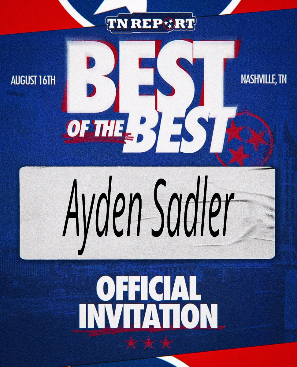 Ayden Sadler (@ayden_t_sadler) on Twitter photo Blessed to receive an invite to <a href="/TheTNReport/">TheTNReport</a> #bestofthebest <a href="/jmrbasketball/">Jamal Richardson</a> <a href="/WeWorkHoops/">Christian Simmons</a> <a href="/G_HillAthletics/">Green Hill High School Athletics</a> <a href="/ghsportsnetwork/">Green Hill Sports Network</a> <a href="/TyusJobe/">TJ1</a> <a href="/615Preps/">615 Preps</a> <a href="/PrepHoopsTN/">Prep Hoops Tennessee</a> Blessed to receive an invite to <a href="/TheTNReport/">TheTNReport</a> #bestofthebest <a href="/jmrbasketball/">Jamal Richardson</a> <a href="/WeWorkHoops/">Christian Simmons</a> <a href="/G_HillAthletics/">Green Hill High School Athletics</a> <a href="/ghsportsnetwork/">Green Hill Sports Network</a> <a href="/TyusJobe/">TJ1</a> <a href="/615Preps/">615 Preps</a> <a href="/PrepHoopsTN/">Prep Hoops Tennessee</a>