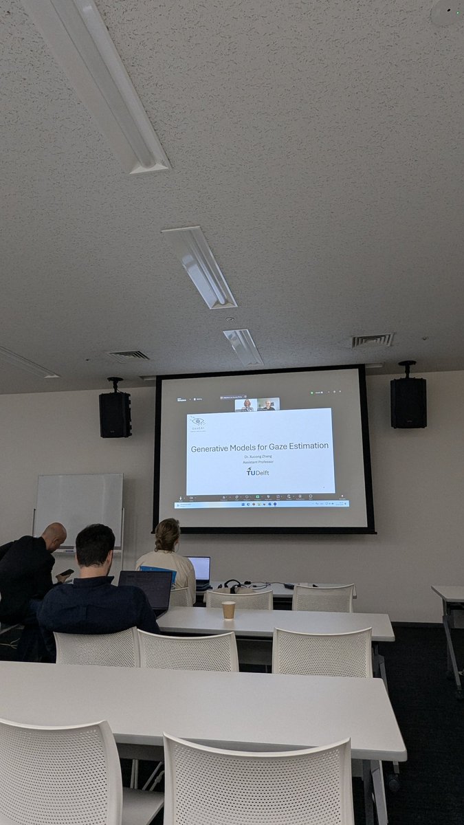 AbdrabouYasmeen's tweet photo. Starting session 2 of the #GenEAI workshop at @ETRA_conference with a keynote by Xucong Zhang on
Generative Models for Gaze Estimation
#ETRA2025 ๐ฏ๐ต https://t.co/ZKS3bZQkxs