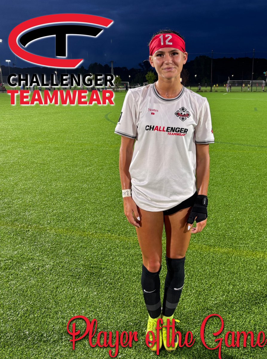 Congratulations to Mikayla Ernst, tonight’s Challenger Teamwear Player of the Game!❤️⚽️🖤