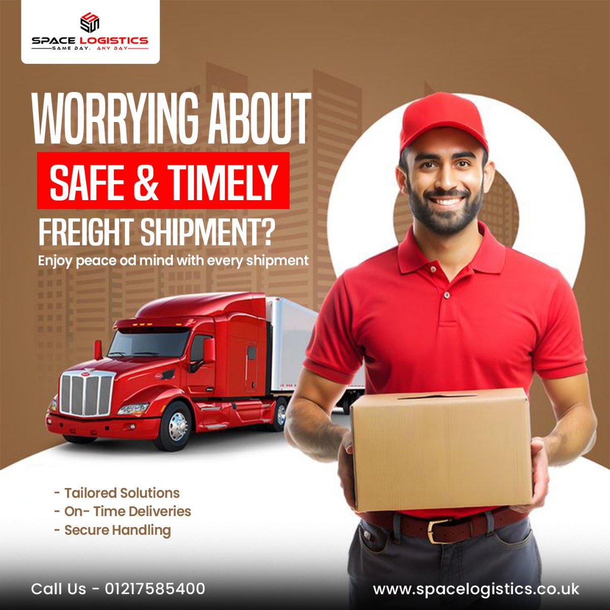 Worried about safe and timely freight shipments across the UK? Rely on SpaceLogistics for smooth transportation and careful handling of your cargo—every step of the way.

👉 Call to book on 📲 01217585400