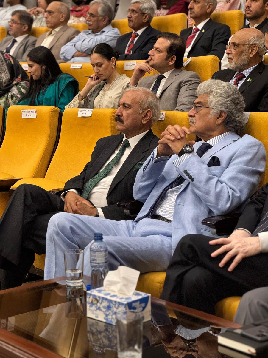 ayesha_zulficar's tweet photo. We are honored by the presence of Air Marshal(Retd.) Javaid Ahmed, Former VC of Air University, at the Marka-e-Haq National conference. His continued engagement with academic and strategic dialogue is deeply valued.

@fass_air 
#MarkaeHaq #FASSCONF25 https://t.co/EwON3sJkJy