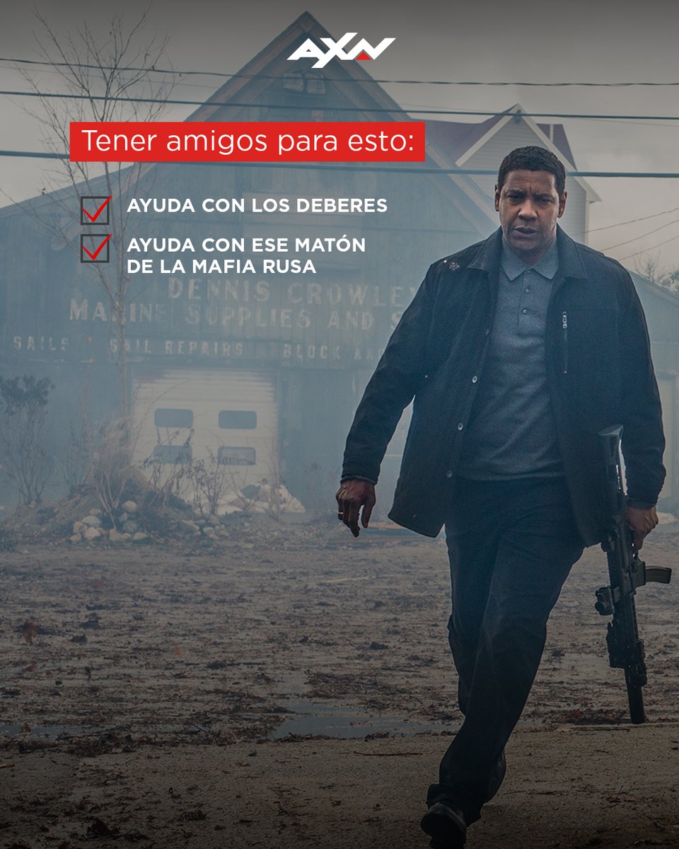 AXN_Espana's tweet image. Brindemos por esos amigos que están para ayudarte en, LITERALMENTE, todo lo que necesites. 

#TheEqualizer2 - 22:00h