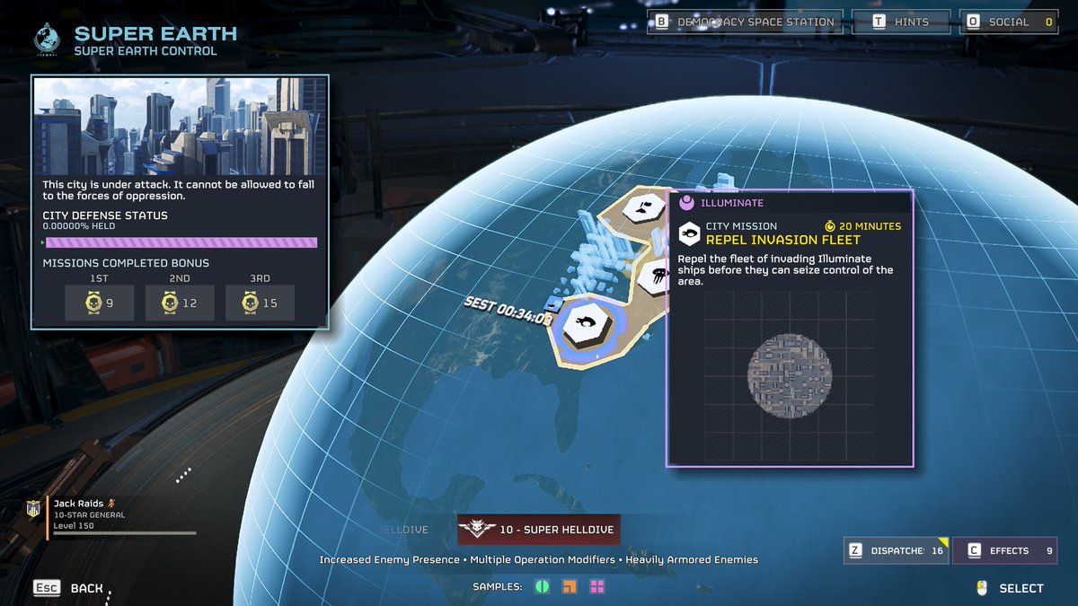 JackRaids's tweet image. Hear me out @helldivers2 🙏
This specific mission is really fun with the chaos, Repel Invasion Fleet.

But it can get over welming with 4 team mates.

I'm not saying nerf it at all but let 8 Helldivers group up in a mission like this.
Super Earths dire time of need o7
#Helldivers